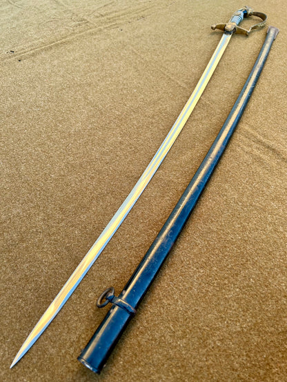 WWI German Imperial Army Officer’s Dress Saber by Carl Eickhorn Solingen with Scabbard