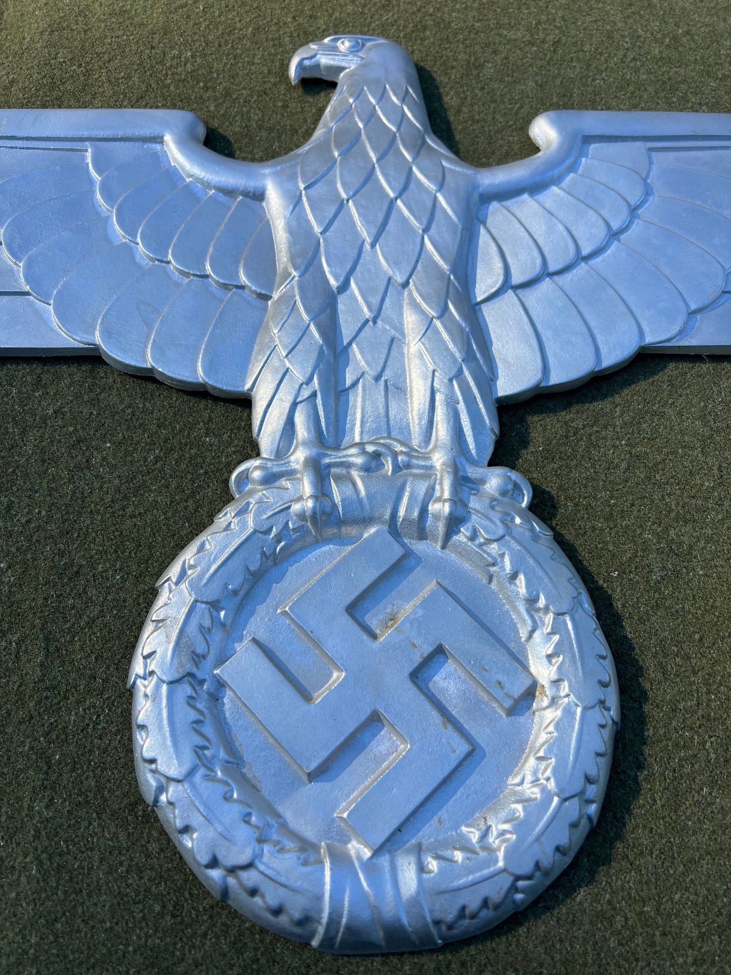 WWII German Reproduction Metal Third Reich NSDAP Reichsadler Nazi Party Eagle Railroad Ornament