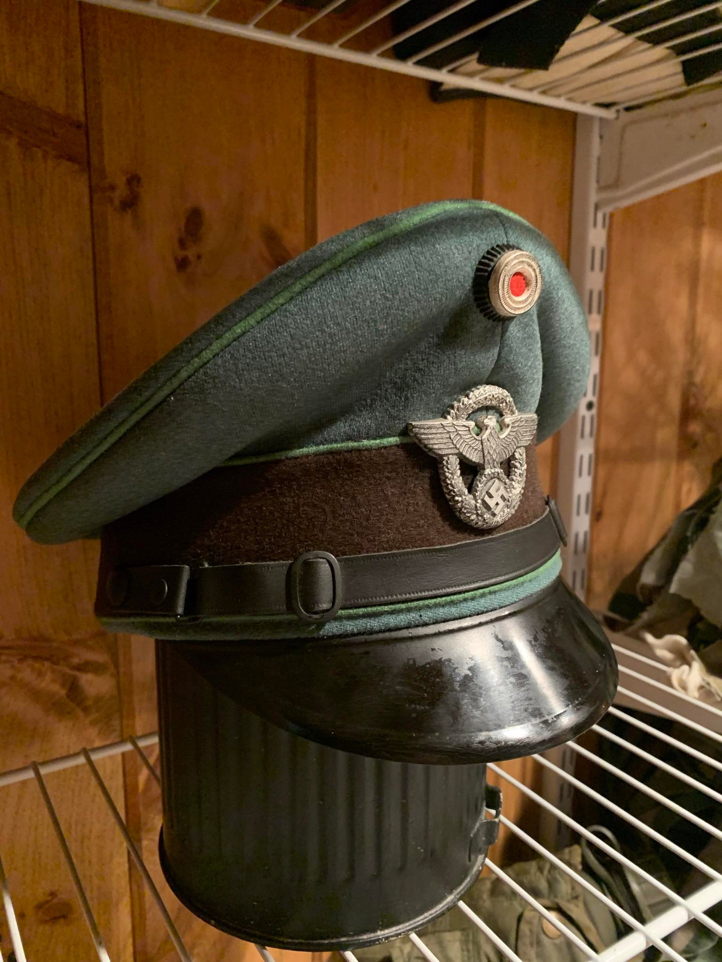 High Quality & Scarce WWII German Reproduction Police Polizei Officer Visor Cap by Michael Janke